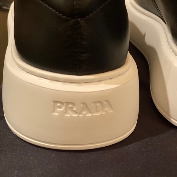 ❌SOLD❌ Authentic Prada 45mm Leather Sneakers (NWT) - Picture 7 of 12
